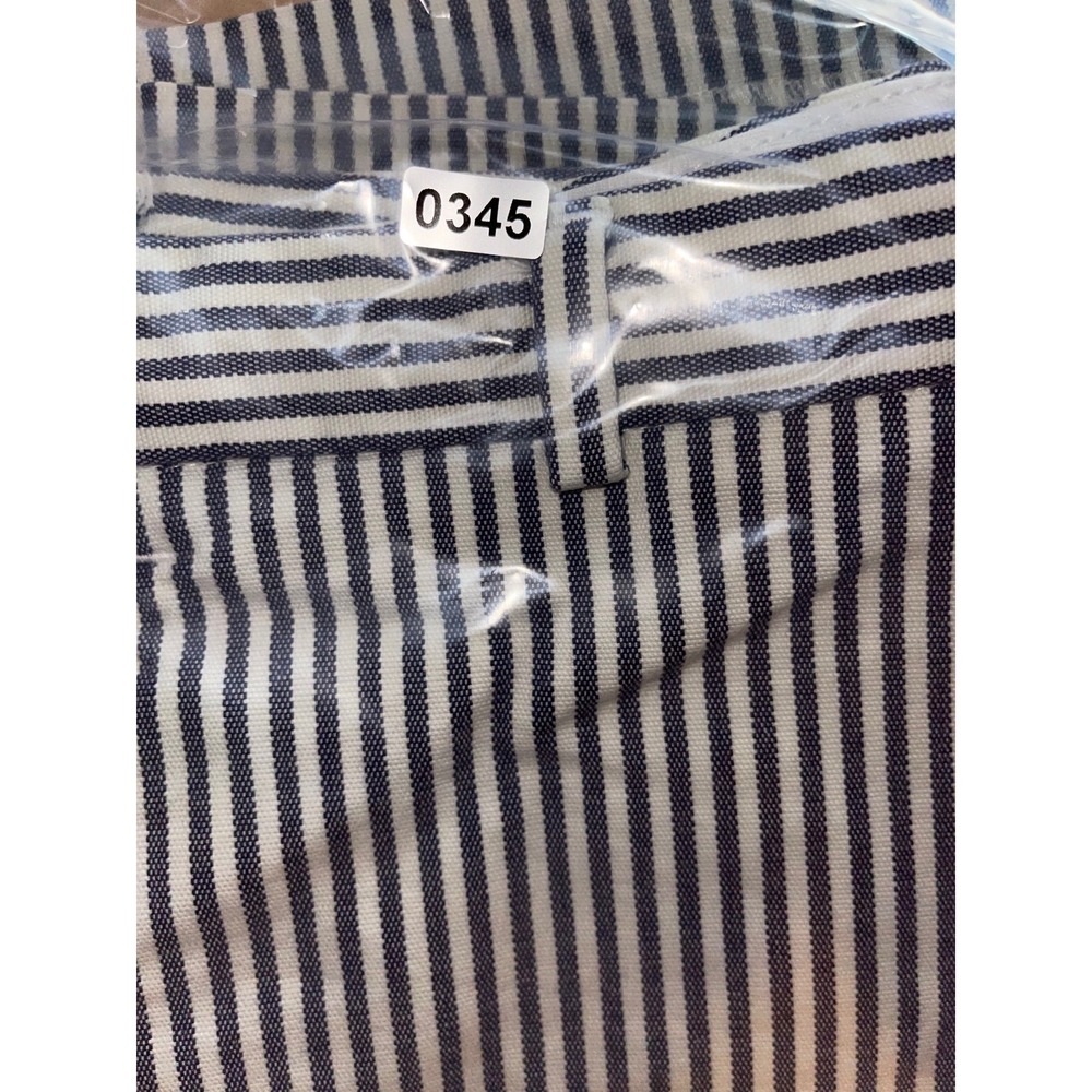 Banana Republic Shorts Womens 8 Blue White Striped 100% Cotton Nautical Preppy - Picture 13 of 13